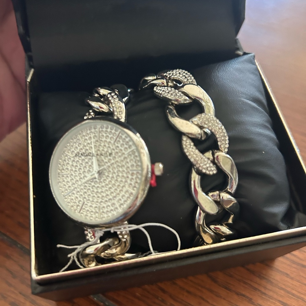 Kendall & Kylie Silver Bracelet Watch